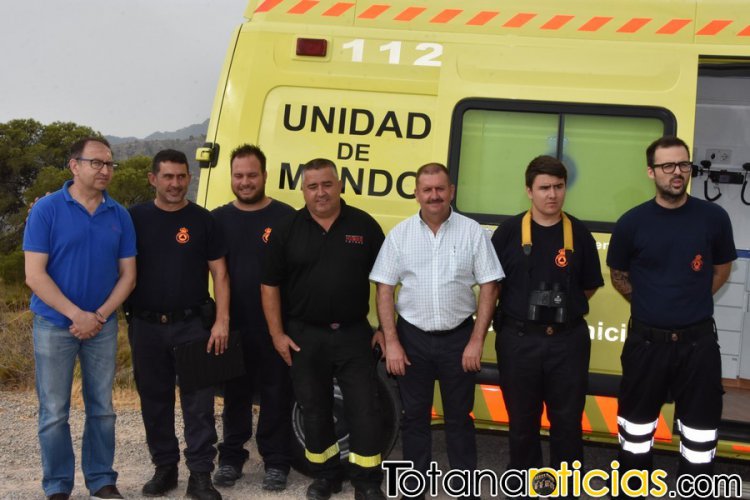Unos 40 voluntarios de Protección Civil de Totana refuerzan las labores de vigilancia móvil y prevención contra incendios con el fin de apoyar a las brigadas forestales en Sierra Espuña este verano
