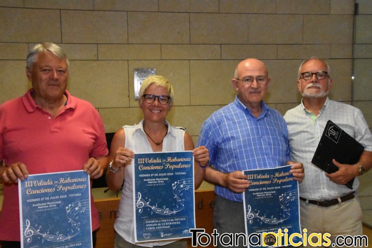 Cultura organiza el viernes 27 de julio la III Velada de Habaneras y Canciones Populares, en el auditorio municipal “Marcos Ortiz”, con la participación de tres grupos