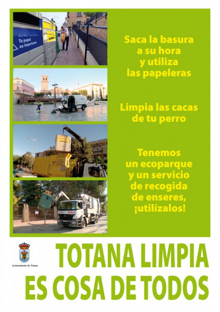  Campaña de concienciación ciudadana del Ayuntamiento de Totana.  