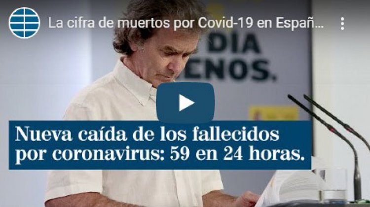 La cifra de muertos por Covid-19 en España sigue a la baja: 59 fallecidos en las últimas 24 horas