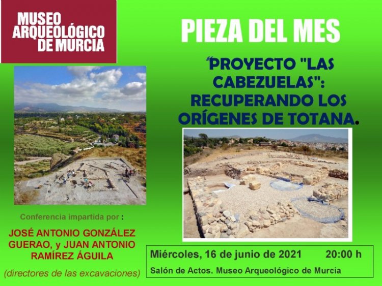 El yacimiento de Las Cabezuelas será "La pieza del mes" durante las próximas semanas en el Museo Arqueológico de Murcia