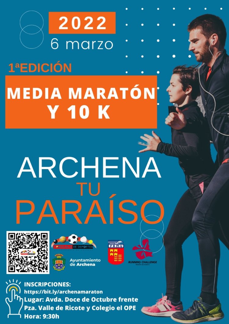 I Media Maratón y 10K Archena Tu Paraíso