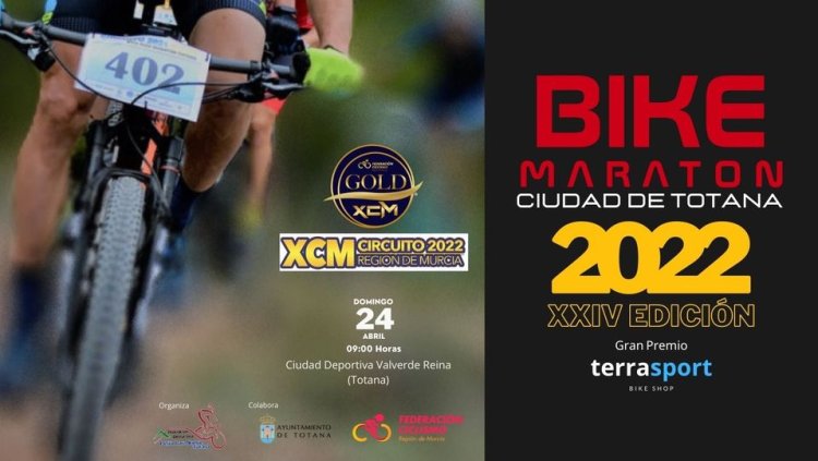 La XXIV edición de la Bike Maratón Ciudad de Totana Gran Premio Terra Sport, abre el calendario de pruebas modalidad Gold del Circuito de XCM de la Region de Murcia 2022.
