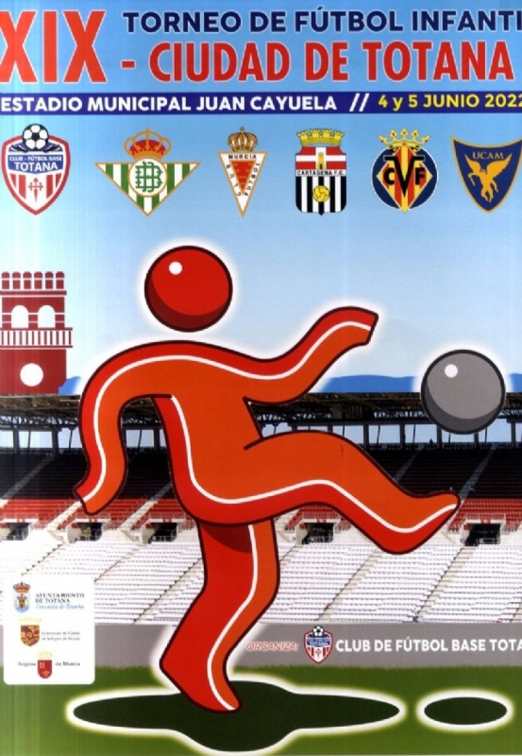 Video Rueda de Prensa: El XIX Torneo de Fútbol Infantil “Ciudad de Totana” se disputa el 4 y 5 de junio en el estadio “Juan Cayuela” con la participación de seis equipos, organizado por el Club Fútbol Base Totana
