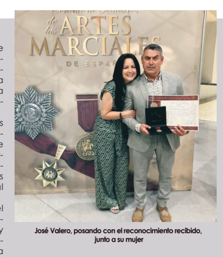 José Valero Molino. Acaba de recibir la Medalla de San Jorge 2019 del Concilio de Maestros de las Artes Marciales de España