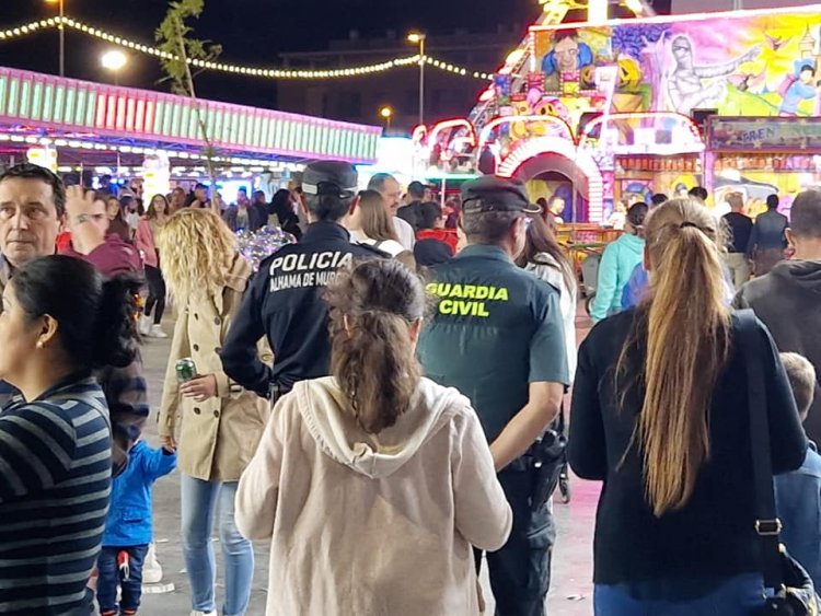 Policía Local y Guardia Civil trabajan de forma coordinada para velar por la seguridad de vecinos y visitantes en esta #FeriaAlhama2022.