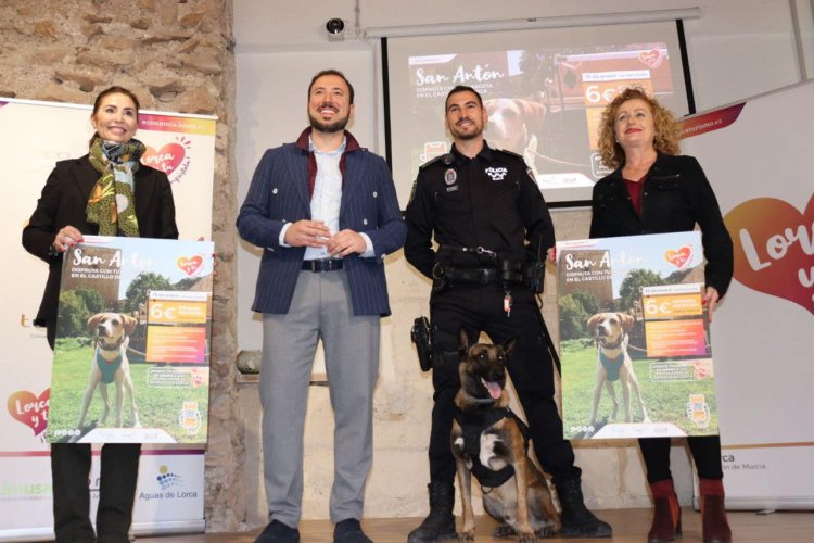 La concejalía de Turismo presenta la “IX Ruta Canina al Castillo de Lorca” con motivo de la celebración de la Festividad de San Antón