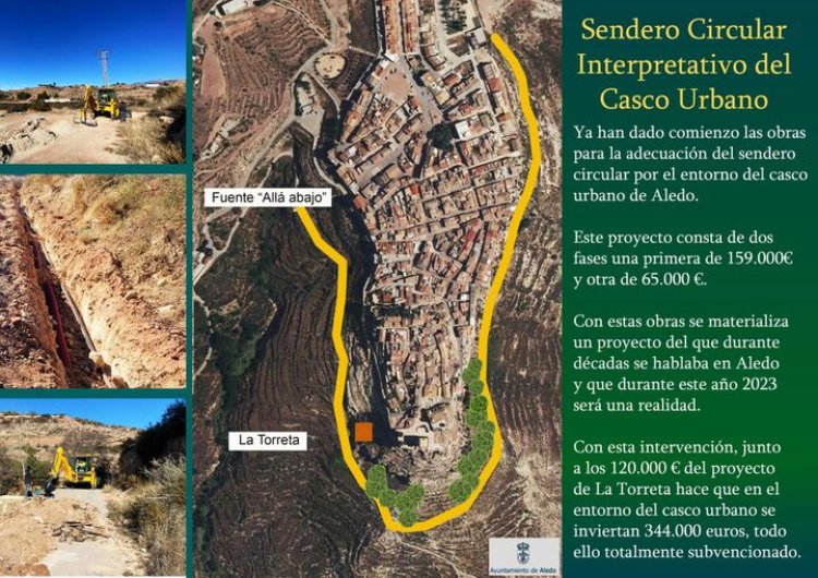 Ya han dado comienzo las obras para la Adecuación del Sendero Circular Interpretativo del Casco Urbano