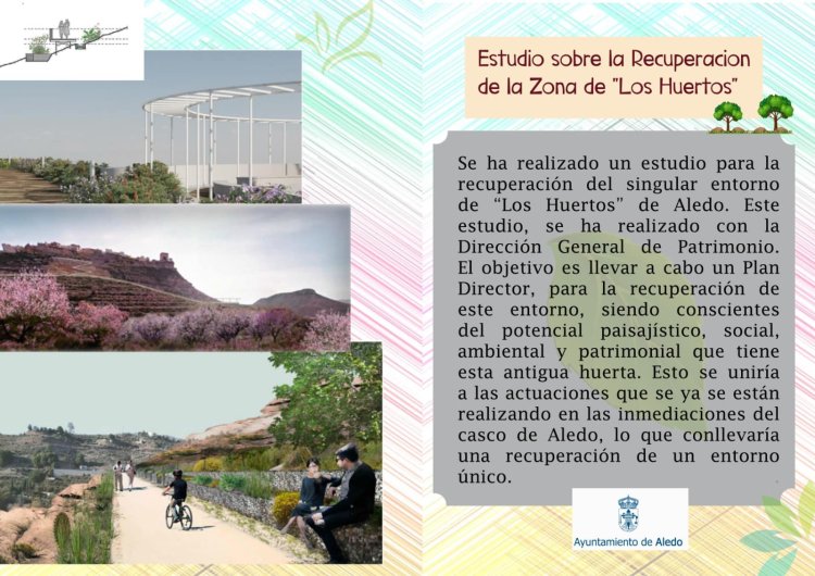El Ayuntamiento de Aledo, junto a la Dirección General de Bienes Culturales, ha redactado un Estudio para la Recuperación de la Zona de “Los Huertos”.