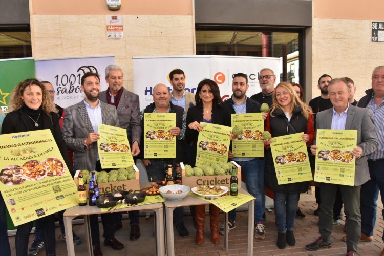 Una treintena de restaurantes de Lorca participan en las segundas Jornadas Gastronómicas de la Alcachofa.